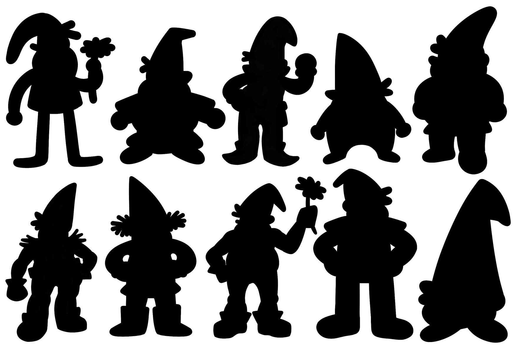 Character Design Silhouettes - Moody Gnome