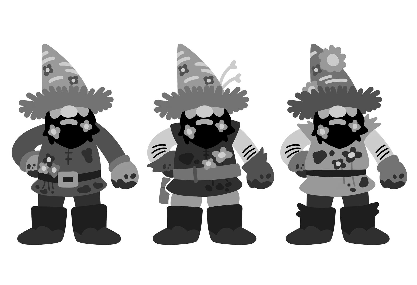 Character Design Variations - Moody Gnome
